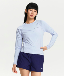 NBNDE3W702 / WOMEN 워터 릴렉스핏 긴팔 래쉬가드 (BLUE)