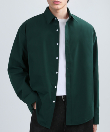 OVER RUSTLE SHIRTS (DARK GREEN)