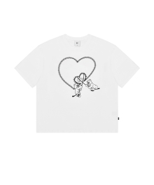 HEART STITCH ODOLLY T-WHITE