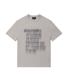 Typo Graphic T-shirt - LIGHT GREY