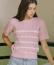 Marina Stripe Knit - Pink