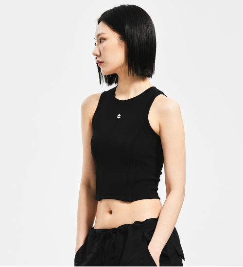 WOMEN SYMBOL TANK TOP BLACK