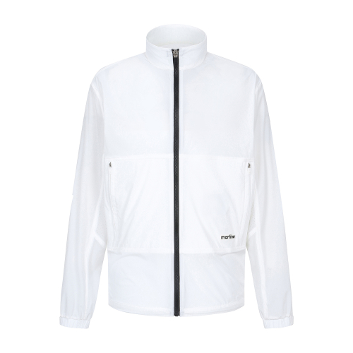 Oblique Pocket Jumper_White (Men)
