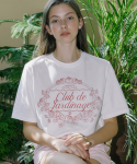 논로컬(NONLOCAL) Rosy Garden Print T-shirt - White