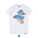 슈가포인트(SUGAPOINT) 여성 그래픽 순면 반팔 티셔츠. Fish S3