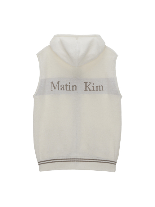 Matin Kim CIRCLE LOGO STITCH HOODY ZIP UP 4BFT521 