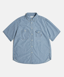Chambray S/S Work Shirt Washed Blue