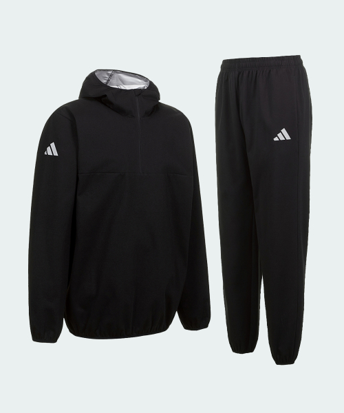 HOODY SAUNA SUIT набор - BLACK SILVER COATING