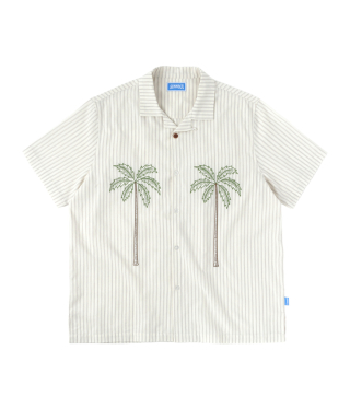써넥트 Palm Tree S/S Shirt - Ivory