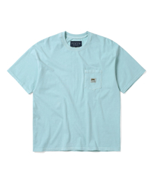 TNT FARAH Overdyed Pocket Tee Light Blue