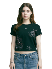 TCP X 곽준영 FLOWER CROPPED TEE