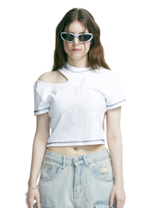 TCP X 닌볼트 CUTTING CROPPED TEE