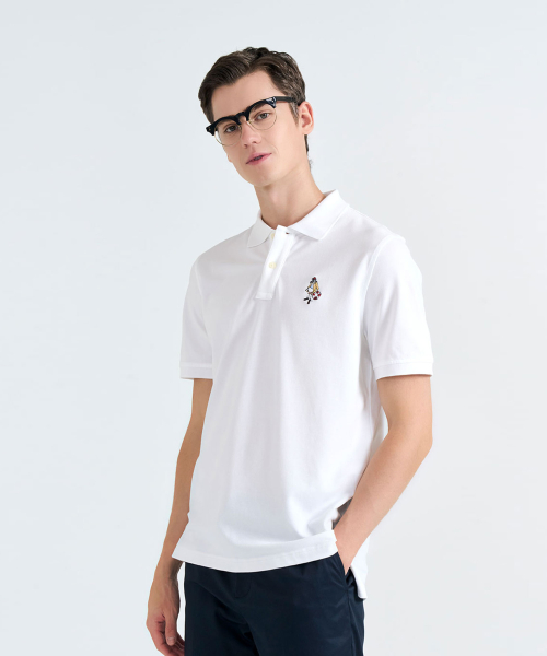 Поло с вышивкой Henry (White) BBNTMM0176AEM