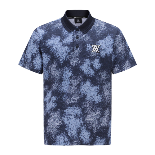 MEN SPRINKLED PATTERN SHORT T-SHIRT NA