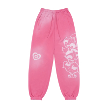 The Powerpuff Girls x acmedelavie artwork spray washing pants PINK