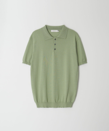 Collar Half Knit_Green