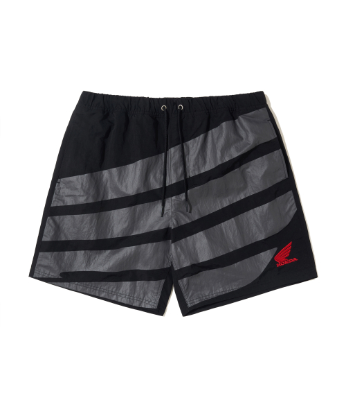 MUSINSA Honda Motorcycle Honda Original Big Wing logo Beach shorts Black