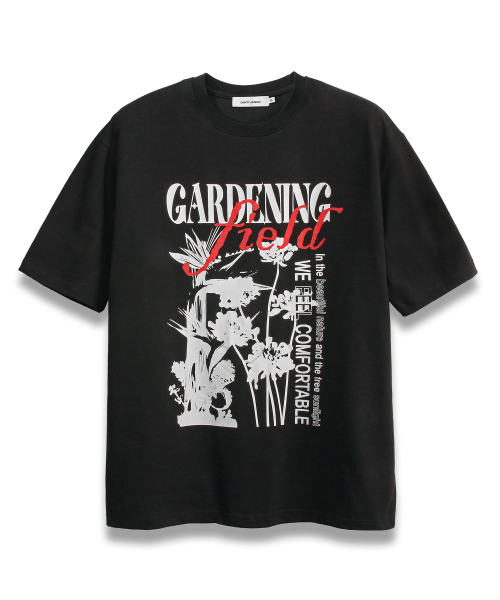 Musinsa Doffjason Retro Gardening T Shirt Black