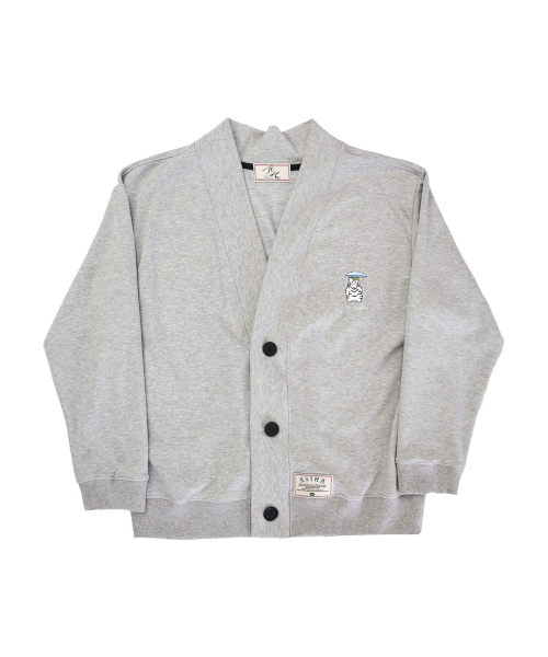 RAINY DAY TG кардиган с тигром и зонтиком GRAY AH24 01CAGY