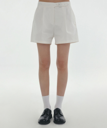 [24SS clove] Buckle Pocket Shorts (White)