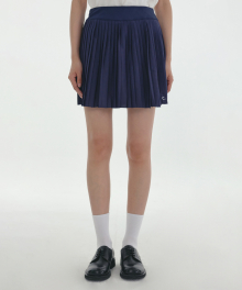 [24SS clove] Wrap Tennis Skirt (Navy)