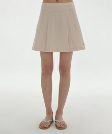 [24SS clove] Court Skirt (Light Beige)