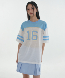 [24SS clove] Team Mesh T-Shirt (Sky Blue)