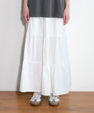 레이지지(LAZYZ) Lazy Cancan Shirring Skirt (3col...