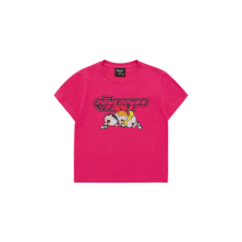 The Powerpuff Girls x acmedelavie logo crop t-shirts PINK