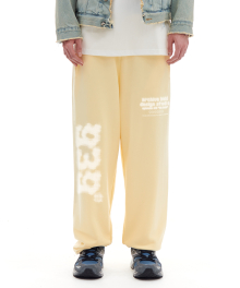 939 BLUR SWEAT PANTS (LEMON)