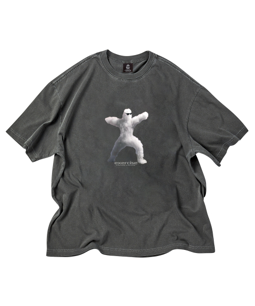 Athletic Cloud T-SHIRT DARK CHARCOAL Pigment