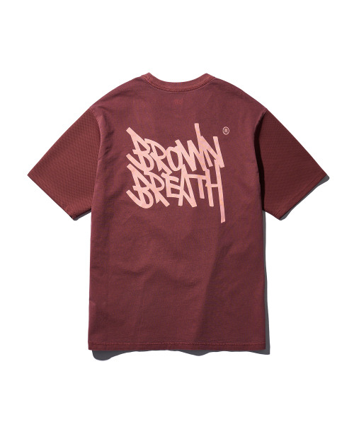 ★BROWNBREATH★ PIGMENT TAG TEE PURPLE PIGMENT TAG TEE - PURPLE - Brownbreath Online Store