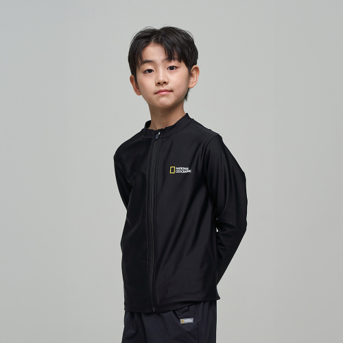 K242URG630 그래픽 래쉬가드 풀집업-2 CARBONBLACK