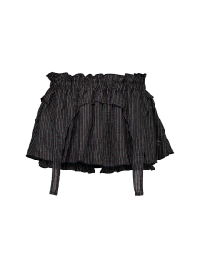 GARTER BABY SKIRT PANTS / BLACK