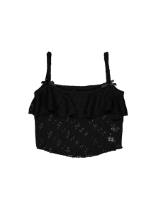 FLOWER FRILL SL / BLACK