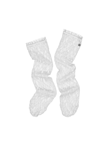 LACE LONG SOCKS / WHITE