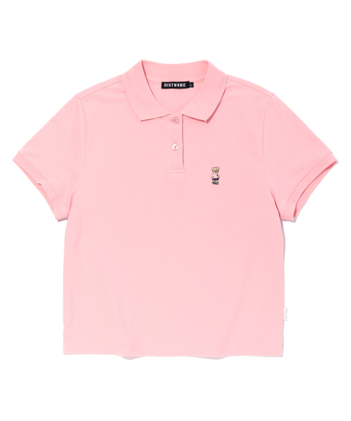 Розовое поло Retro Bear PINK (LO2TF285-022)