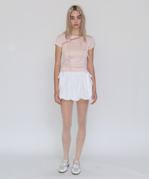 【CRANK】SHIRRING BALLOON SKIRT