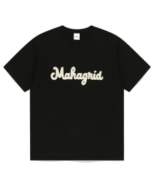 CURLY LOGO CHAIN STITCH TEE BLACK(MG2EMMT504S)