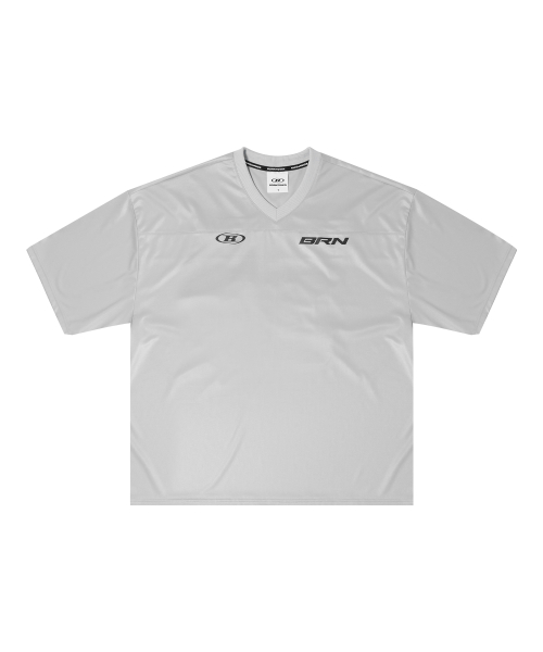 MUSINSA | BORN TO WIN NUMBER 00 RUGBY JERSEY T-SHIRTS [GREY]