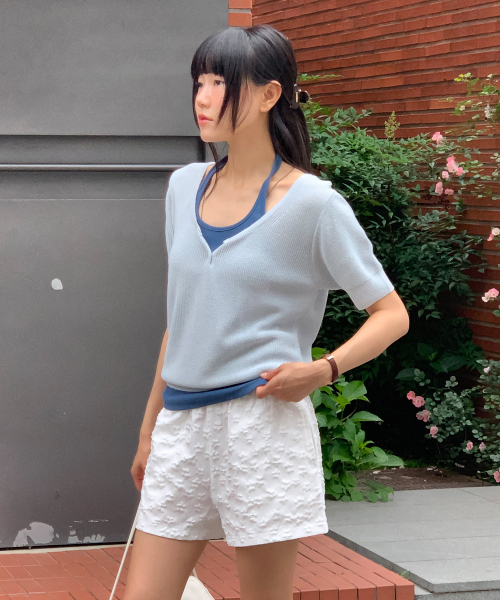 Flower pattern shorts