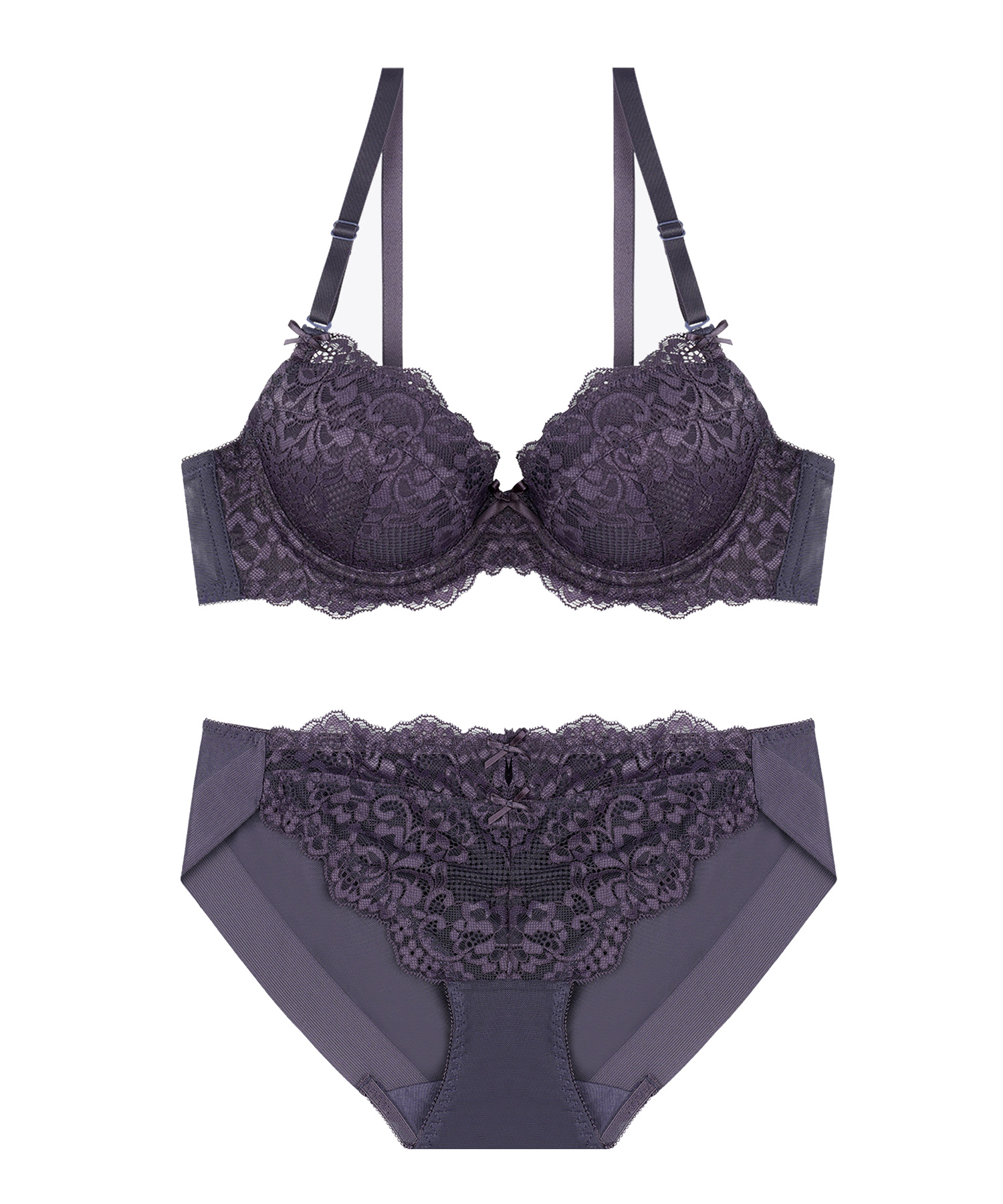 Женский удобный комплект белья Dark Gray