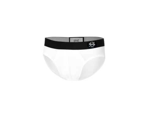 QS Triangular Brief White/Black
