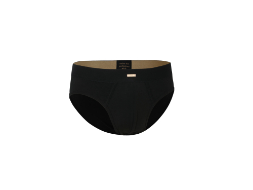 Gold Motif Triangular Brief Black