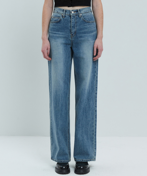 Базовые широкие джинсы Indigo Blue