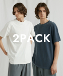 [2PACK] 수카 워싱 하프슬리브 티셔츠