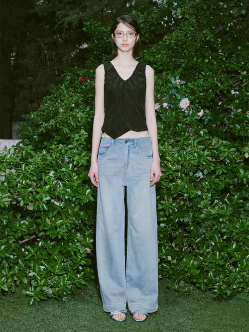 ★RAIVE★ Wide Denim Pants in L/Blue VJ4ML185AM MUSINSA | RAIVE Stud Wide Denim Pants in L/Blue VJ5ML434-AM