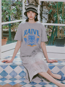 RAIVE Graphic T-shirt in Grey VW4ME059-12