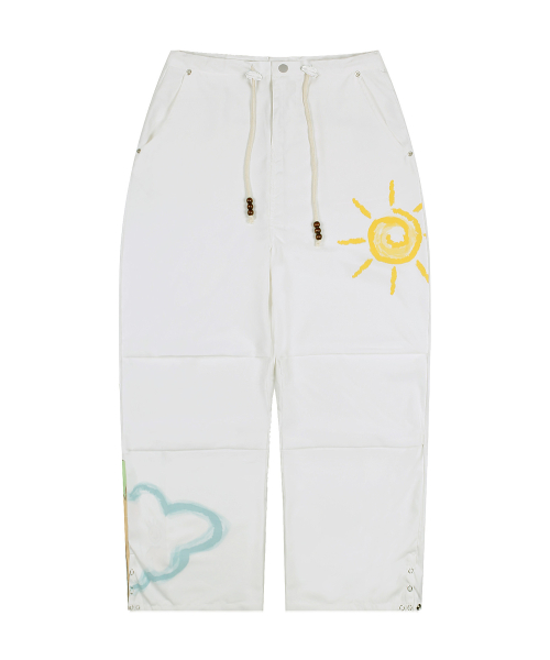Брюки со складками WXP003 Happy Dream (WHITE)