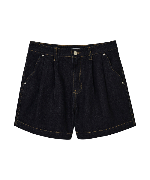 BALLOON DENIM SHORTS blue